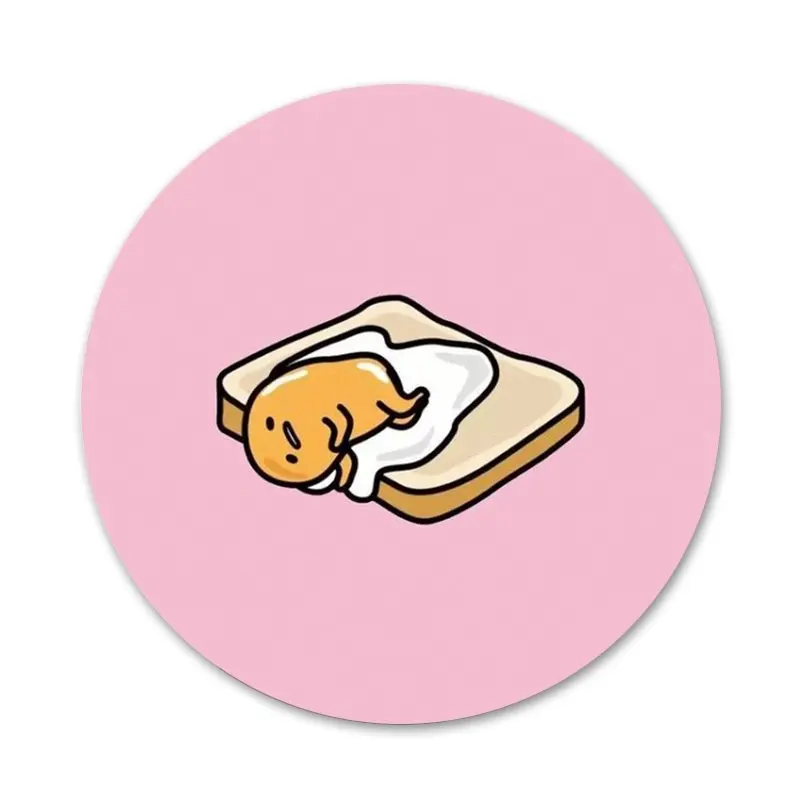 58 мм милый мультяшный значок яйцо пашот брошь заколка аксессуары для одежды