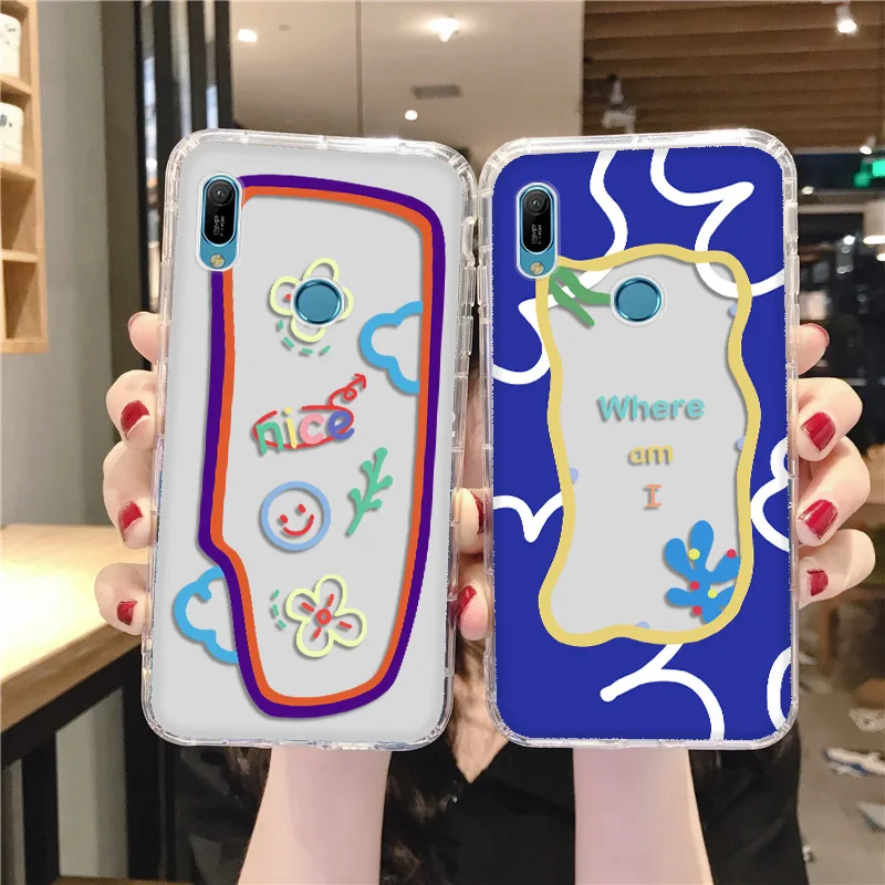 

Silicone Case For Huawei P30 Pro Case P30 P40 Lite P20 Lite 2019 Funda On Huawei Y5P Y6P Y7P Y5 Y6 2018 Y6 2019 P40 Lite E Cover