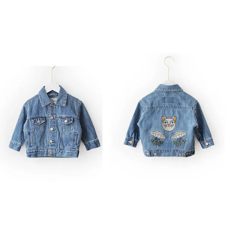 

Bongawan Kids Coat For Boys and Girls Cartoon Cat Causaol Style Spring&Autumn Fashion Children Jacket 2-10 Years