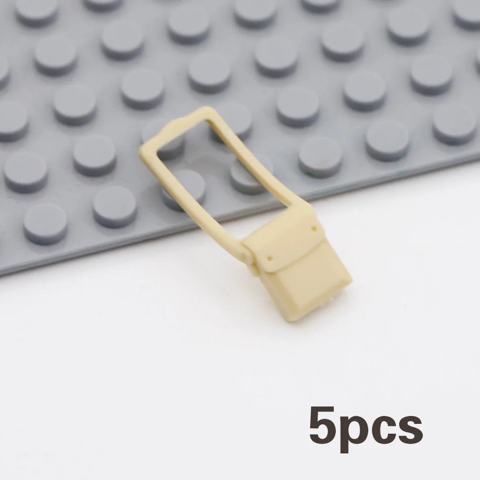 5pcs bag Военный Рюкзак WW2 с блоками оружия, школьная сумка, портфель, детали для оружия, строительные блоки,, городской рисунок, кирпичи, аксессуары для спецназа, игрушки - Цвет: 5pcs bag