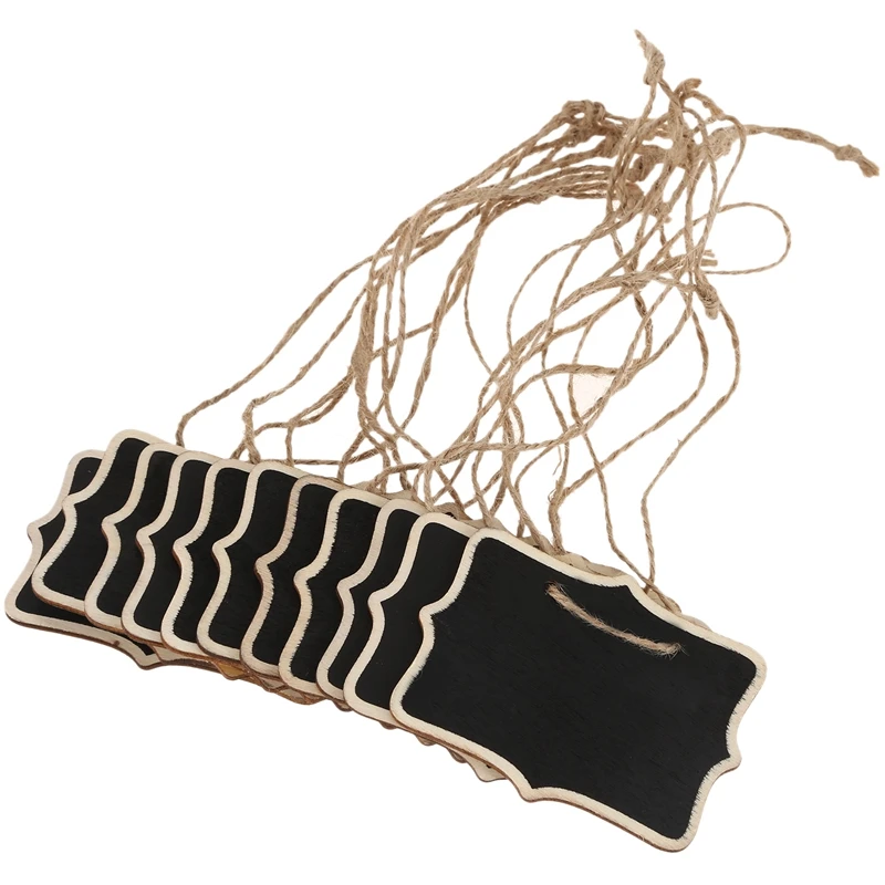 

Пеньковая веревка, 12 шт./лот, подвесная прямоугольная меловая доска, мини-меловой материал для записей, надписей (Цвет: черный)