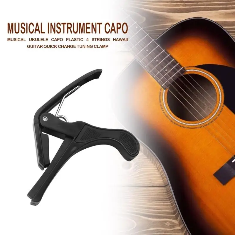 Миниатюрная гитара укулеле-каподастр для акустической гитары Пластик бас