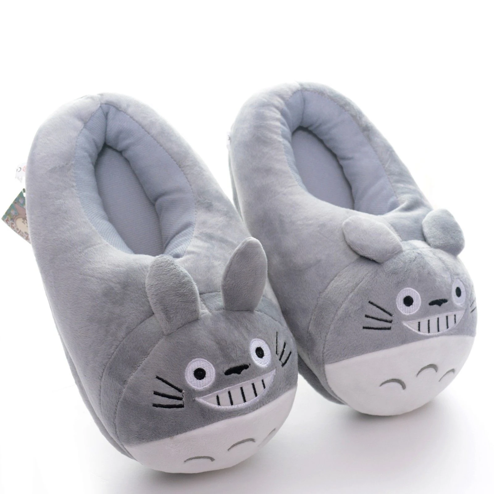 

Плюшевые тапочки Totoro, мягкая домашняя обувь, зимняя теплая обувь для женщин и мужчин, милые плюшевые игрушки в стиле аниме, подарки