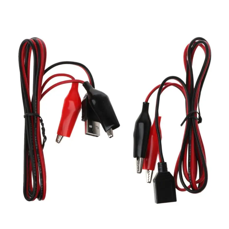 USB 2 0 Мужской Женский зажим крокодил провод тестер детектор постоянного