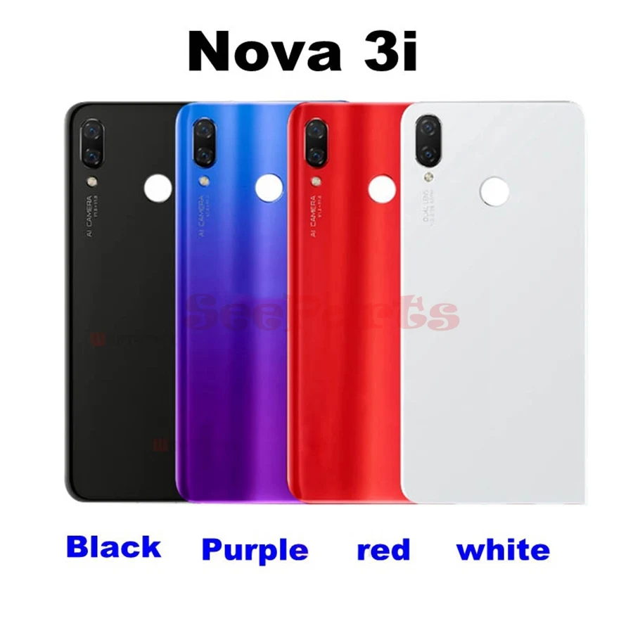 Крышка батарейного отсека для Huawei Nova 3I заднее стекло 3i задний корпус P Smart Plus |