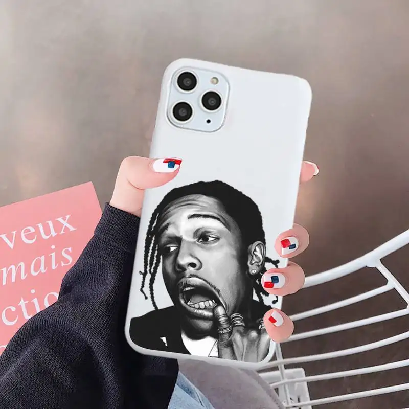 

Asap Rocky Phone Case White Candy Color for iPhone 6 7 8 11 12 s mini pro X XS XR MAX Plus