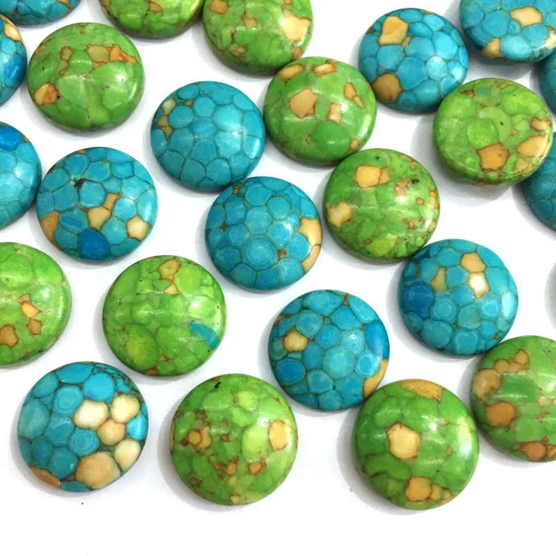 5 шт./лот круглый синий/зеленый бирюзовый кулон рейки исцеляющий натуральный