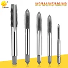 5 шт.компл. HSS M3 M4 M5 M6 M8 машина Спиральная точка прямой рифленый винт Резьба Метрическая заглушка ручной Метчик сверло
