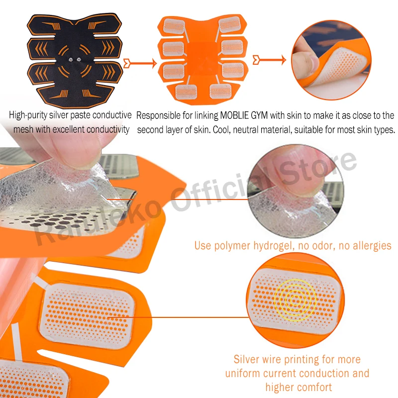 Умный стимулятор мышц EMS Remote тренажер для брюшного пресса подтяжка ягодиц