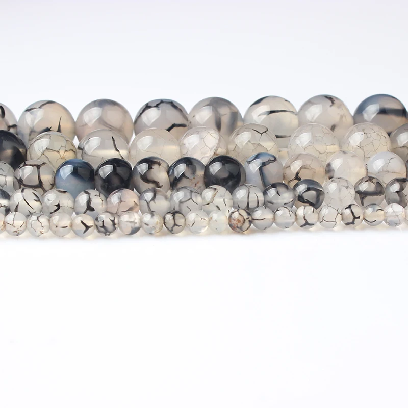 Linxiang натуральный черный и белый дракон бусины DIY модный аксессуар ручной работы |