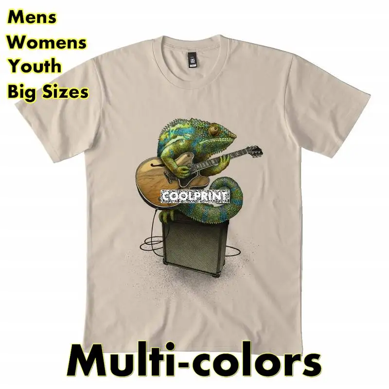 

Хамелеон принимает Блюз. Футболка мужская оверсайз с круглым вырезом и принтом