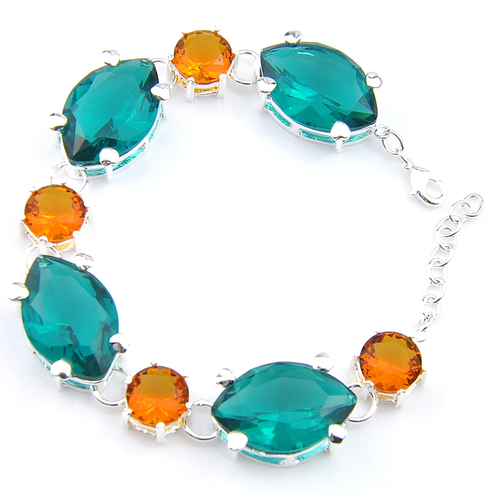 Браслеты на цепочке из кварца с зеленым кристаллом огненный глаз для России и