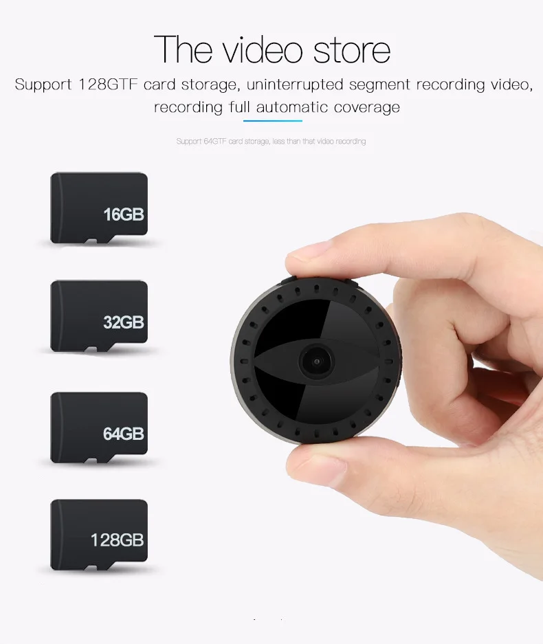 150 градусов супер широкий угол 1080P HD Беспроводная Wi Fi мини камера инфракрасная