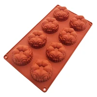 silicone 8 holes crown castle mousse mould diy chocolate jelly pudding moon cake mold creative baking tool wholesale supply