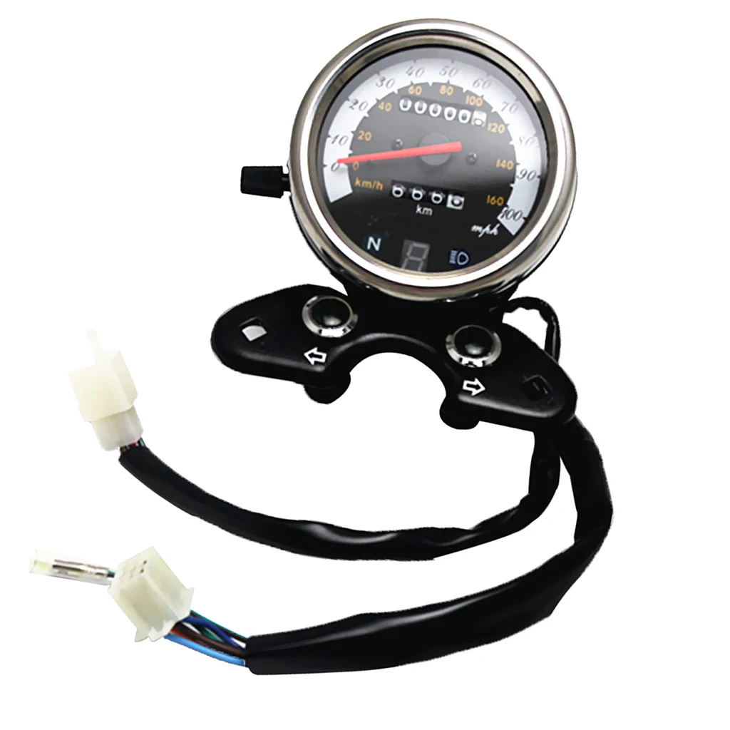 12V мотоцикл двойной одометр спидометр цифровой дисплей индикатор подсветка |