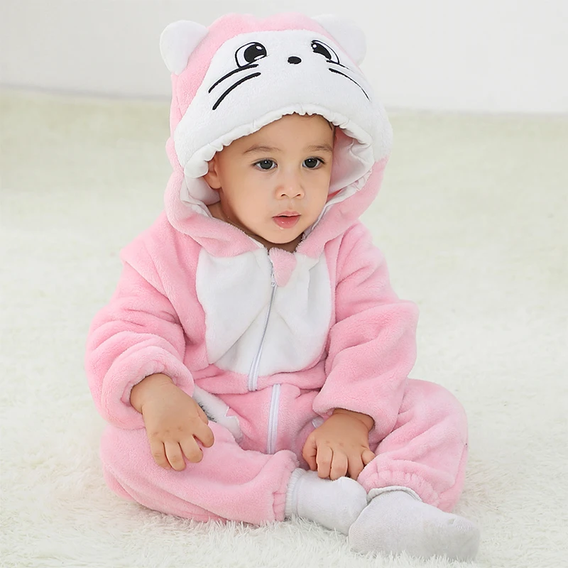 Winter Baby Clothes Panda Rabbit Romper Boy Costume Newborn Romper For Bebes Clothing Kids Girl Jumpsuit Toddler Infant Sleepers