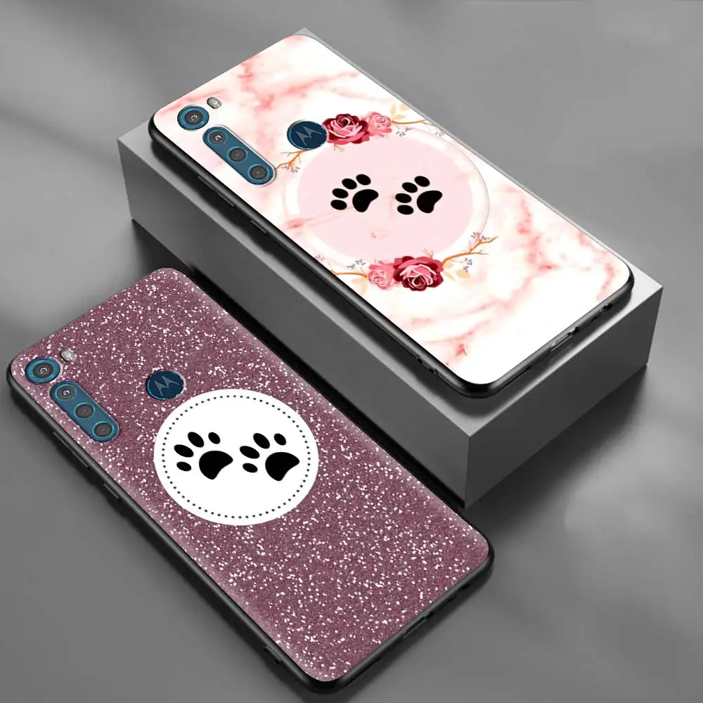 phone capa for motorola g9 play one fusion g8 power lite shell for moto e6s edge plus g30 soft case cat dog paw animal free global shipping