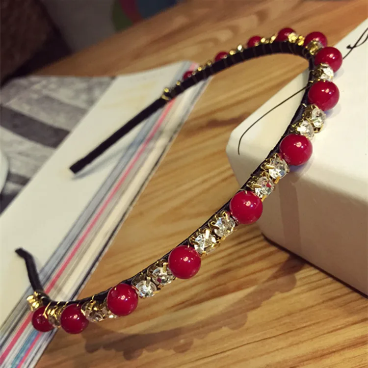 Новинка 2019 роскошный дизайн изящная жемчужная лента для волос с кристаллами