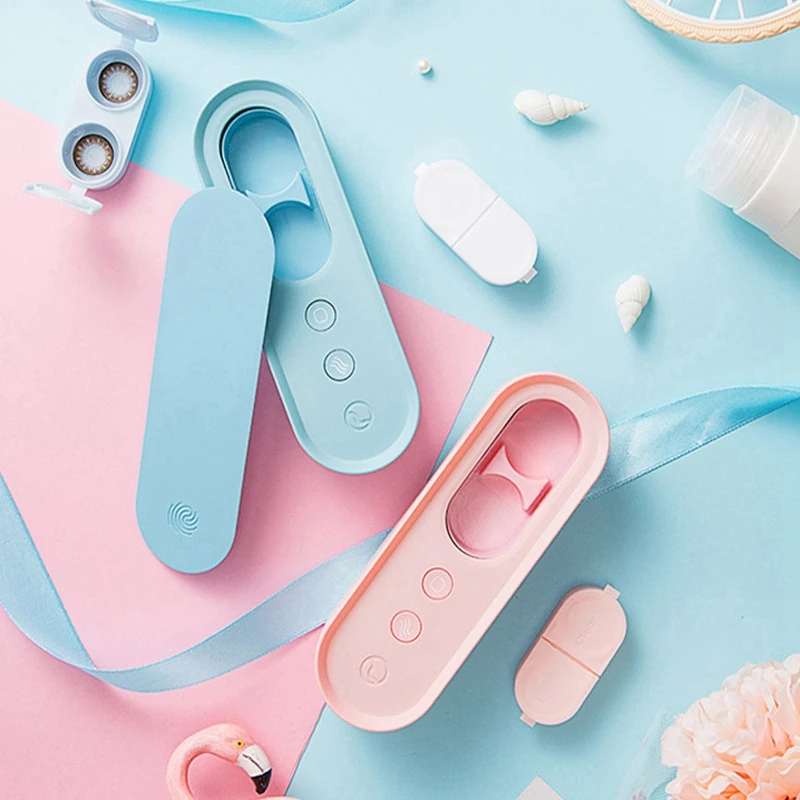 Портативный автоматический очиститель для контактных линз ультразвуковой набор