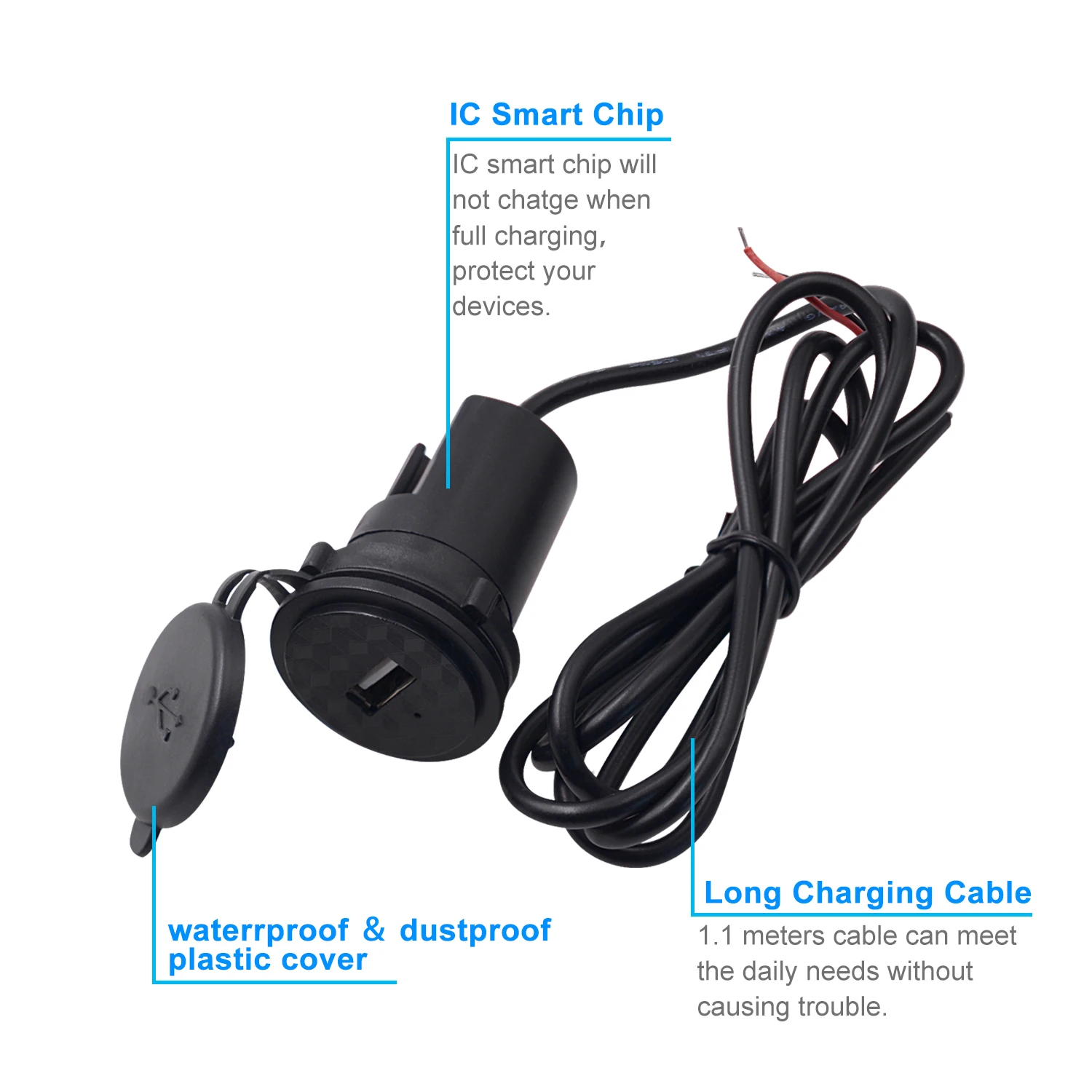 DC9V 24V зарядное устройство для электровелосипеда телефона мотоцикла USB зарядка
