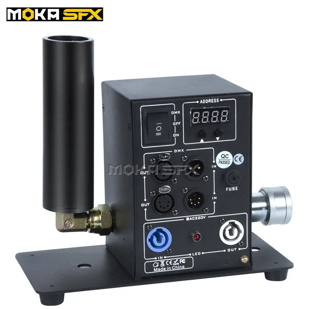2 шт./лот цифровая сценическая co2 Jet moka jet dmx машина с одним соплом цилиндр CO2 cannon для