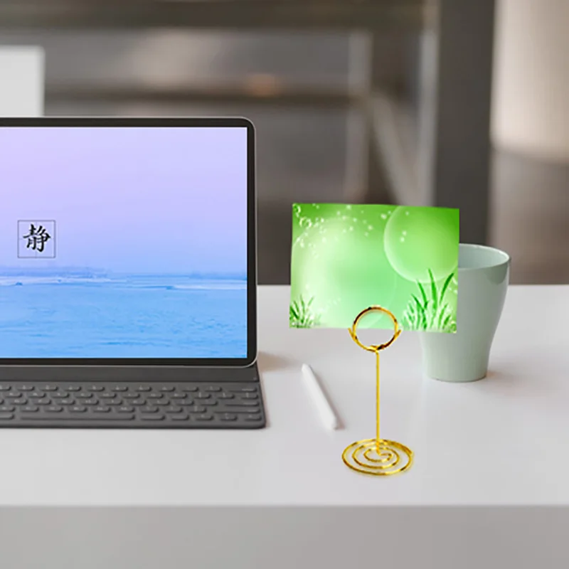 Держатель для этикеток золотистый серебристый различные формы держатели