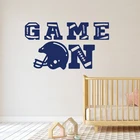 Современная американская футбольная игра на стену Наклейка детская комната Футбол Спорт вдохновляющая Цитата Настенная Наклейка Спальня винил дом De