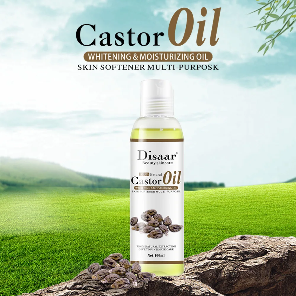 

100% органическое касторовое масло, натуральное быстрое релаксационное масло, масло для тела 100 мл