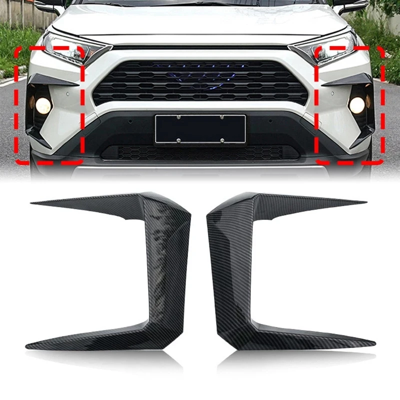 

Car Fog Lamp Frame Sticker for Toyota RAV4 2020 Anti-Collision Car Exterior Decoration Car Styling Sticker