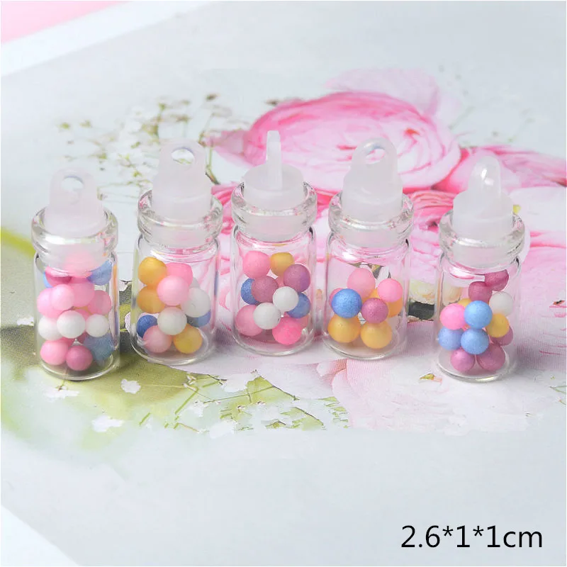 50 шт Мини Дрифт бутылки плоское украшение из смолы цвет DIY ремесло поставки