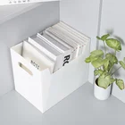 Белый пластиковый складной настольный органайзер, коробка для хранения косметики с концами, водонепроницаемый держатель для ручек, канцелярские принадлежности, офисные аксессуары