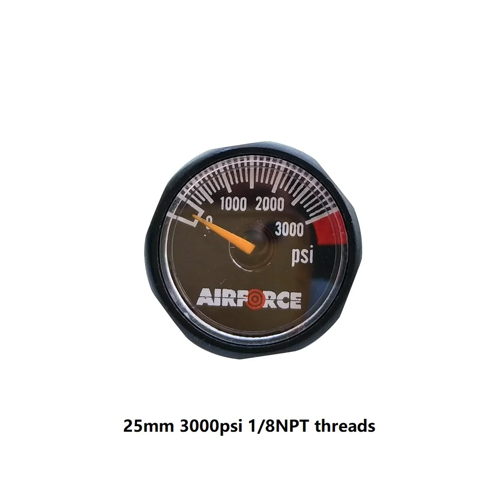 AF3000psi Пейнтбол PCP пневматическая винтовка пистолет Давление датчик 300/1500/3000/5000/6000psi/350bar мини микро манометр 1/8npt - Цвет: AF3000psi