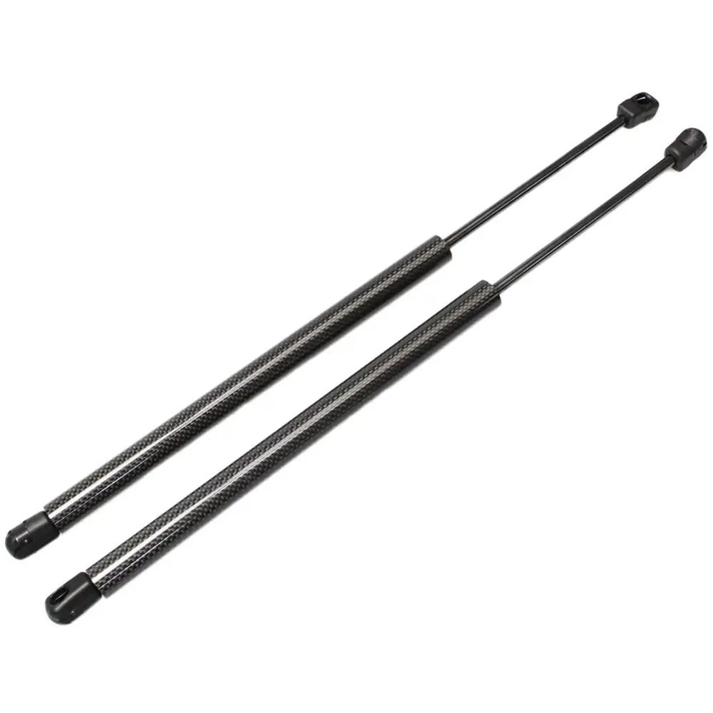 Black Carbon Fiber Подходит для Ford Crown Victoria 98-11 Mercury Grand Marquis 13,38 дюймов капот с газовым зарядным подъемником поддерживает Распорки Опора Штанги амортизатор - Цвет: Black Carbon Fiber