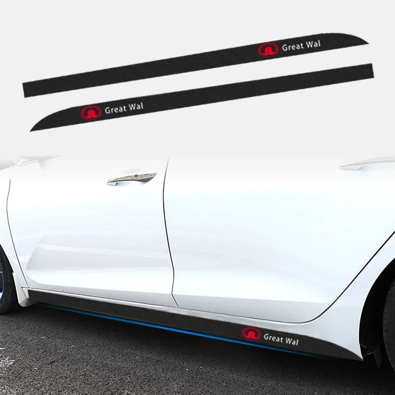 

2pcs Car Door Side Skirt Stripes Stickers Decal For Great Wall Hover H3 H5 M4 Poer Pao Voleex C30 Wingle 5 Florid Auto Goods