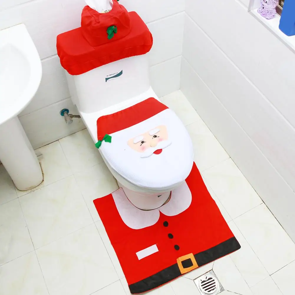 3 шт./компл. крышка на крышку унитаза в виде рождественского оленя|Чехлы сиденья