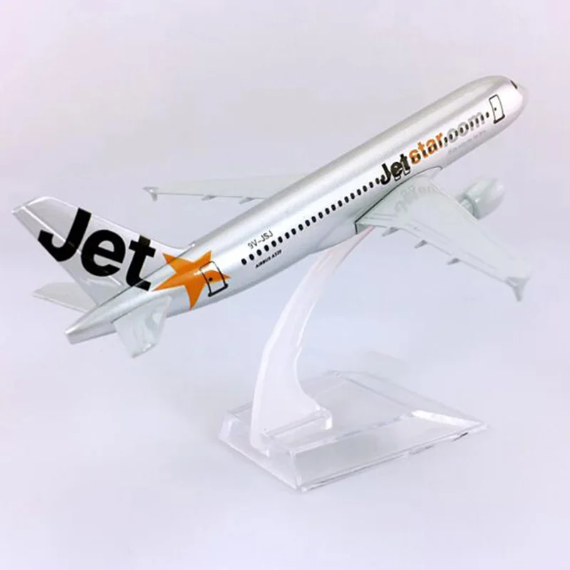 16 см литой под давлением самолет 1:400 Airbus A320-200 модель JETSTAR airline W базовый сплав