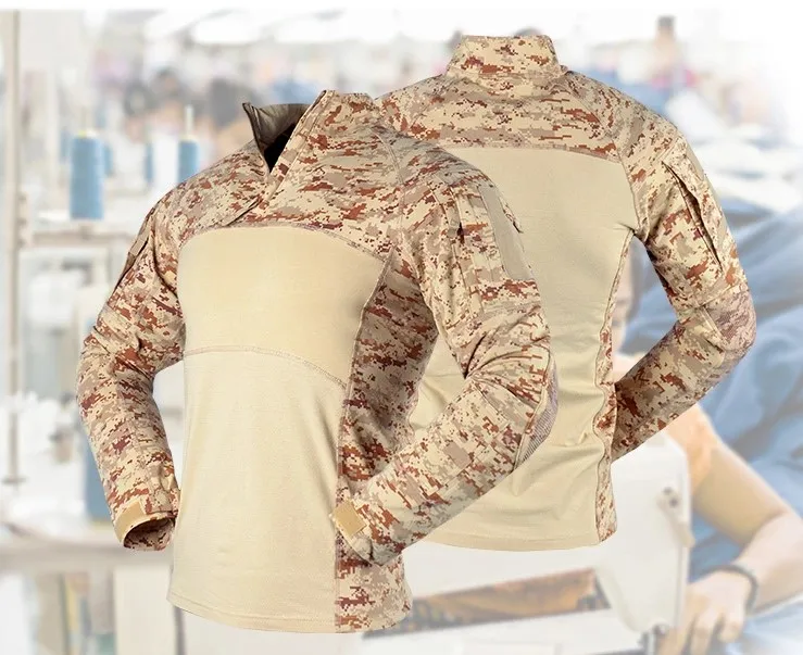 

Мужская камуфляжная армейская рубашка, камуфляжная военная форма, дышащая рабочая одежда для страйкбола, 2021