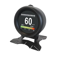 newest x60 hud head up display car smart digital multi function alarm meter temperature gauge digital voltage speed meter alarm