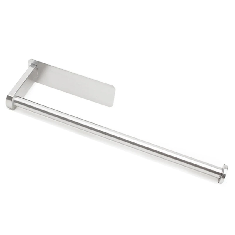 

New-Kitchen Roll Paper Wall Mount Toilet Paper Holder Stainless Steel Bathroom Tissue Towel Rack Holders Long Style