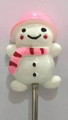 snowman white Top Cute! Santa Claus Christmas Snowman Coffee Spoon Fruit Fork Stirring Spoon Teaspoon Tea Spoon Tableware 304 Stainless Steel - Цвет: snowman white