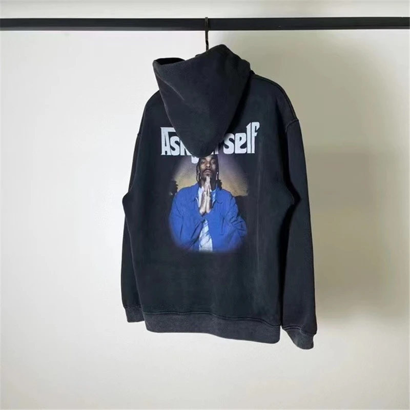 Мужская винтажная толстовка с капюшоном Askyurself модная надписью Beat of Peace Mind пуловер