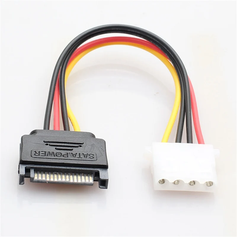 Кабель адаптера 15pin папа 4pin мама для IDE жесткого диска SATA шнур