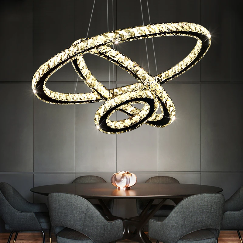 

Home Modern LED living dining room pendant lights suspension luminaire suspendu led ring lighting lamp fixture de techo colgante