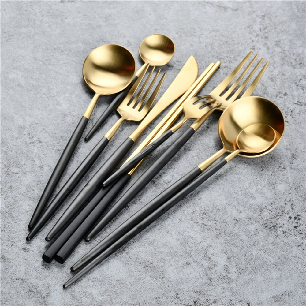 Горячая Распродажа столовые приборы вилка ложка нож столовая подарочная