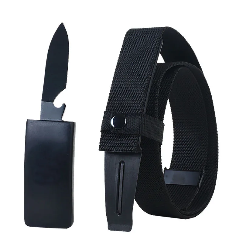 

Multifunction Belt knife Emergency Camping Hunting Survival Tools belt Adjustable Metal Multifunctional Men's Nylon Belt