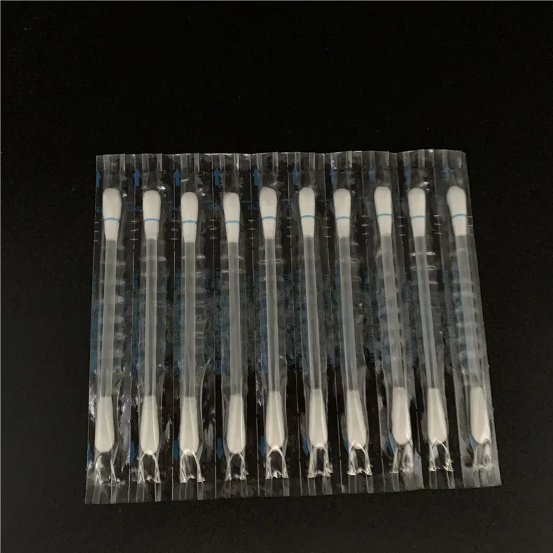 

20Pcs Disposable Medical Iodine Cotton Stick Swab Home Disinfection Emergency Double Head Wood Buds Tips Nose Ears Cleaning