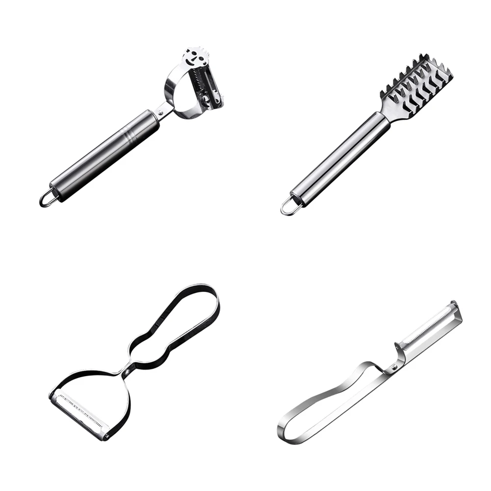 Кухонный Овощечистка из нержавеющей стали бытовой для яблок фруктовый пилинг