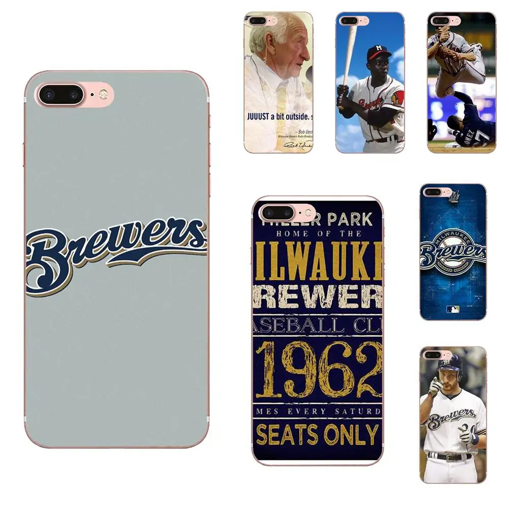 Milwaukee Brewers для Apple iPhone 11 Pro XS Max XR X 8 7 6 6S Plus 5 5S SE 4 4S TPU Защитные чехлы