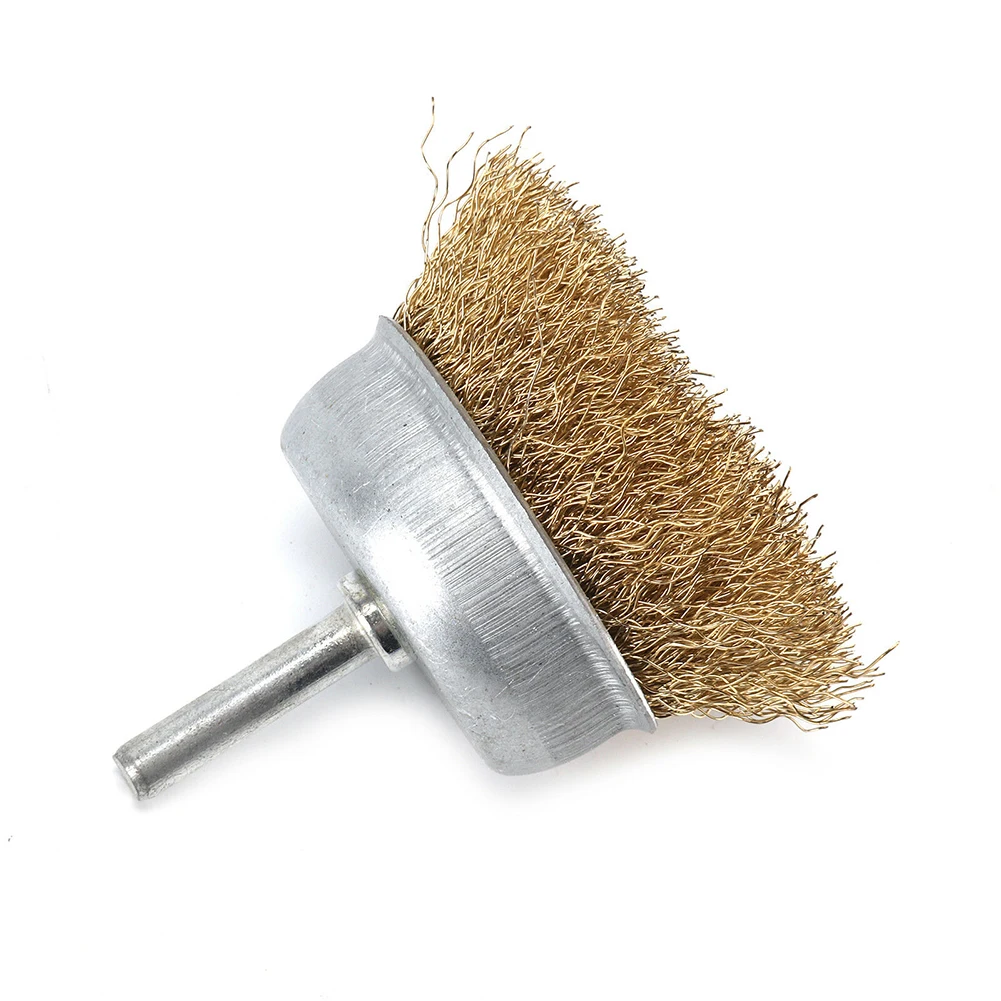 5 шт. Миска тип проволочная щетка с латунным покрытием стальная колесо
