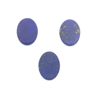 5pcs natural stone genuine lapis lazuli cabochon flat oval 6x8 10x14mm accessories for making jewelry diy pendant ring earings